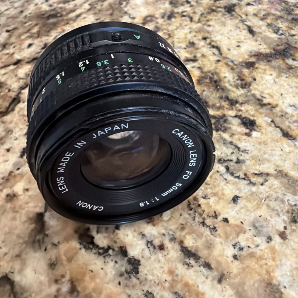 Canon FD 50mm 1:1.8 Manual Focus Prime Lens As Is